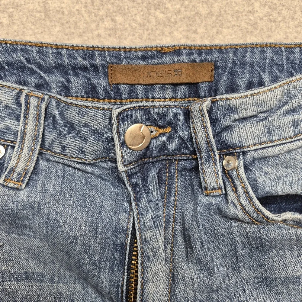 Joes Jeans Cutoff Denim Shorts Womens Distressed Raw Hem Light Wash Y2K Festival